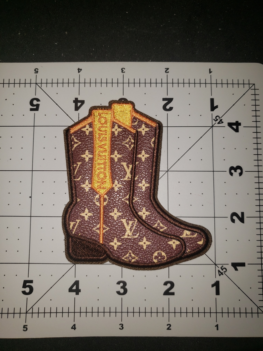 Louis Vuitton Monogram Western Boot Patch - Brown & Tan